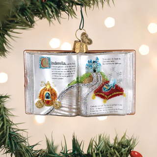 Cinderella Book Ornament