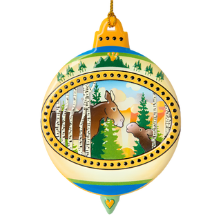 Noosie Moosi Relief Ornament