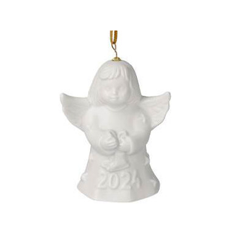 2024 White Goebel Angel Bell Ornament