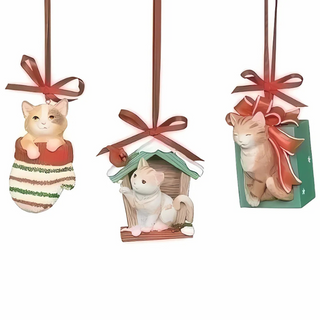 Kitten Christmas Orn 3A