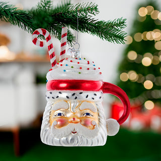 NG Santa Cocoa Mug Orn