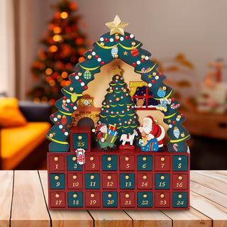 16"XMAS TREE 24PC ADVENT CALENDAR